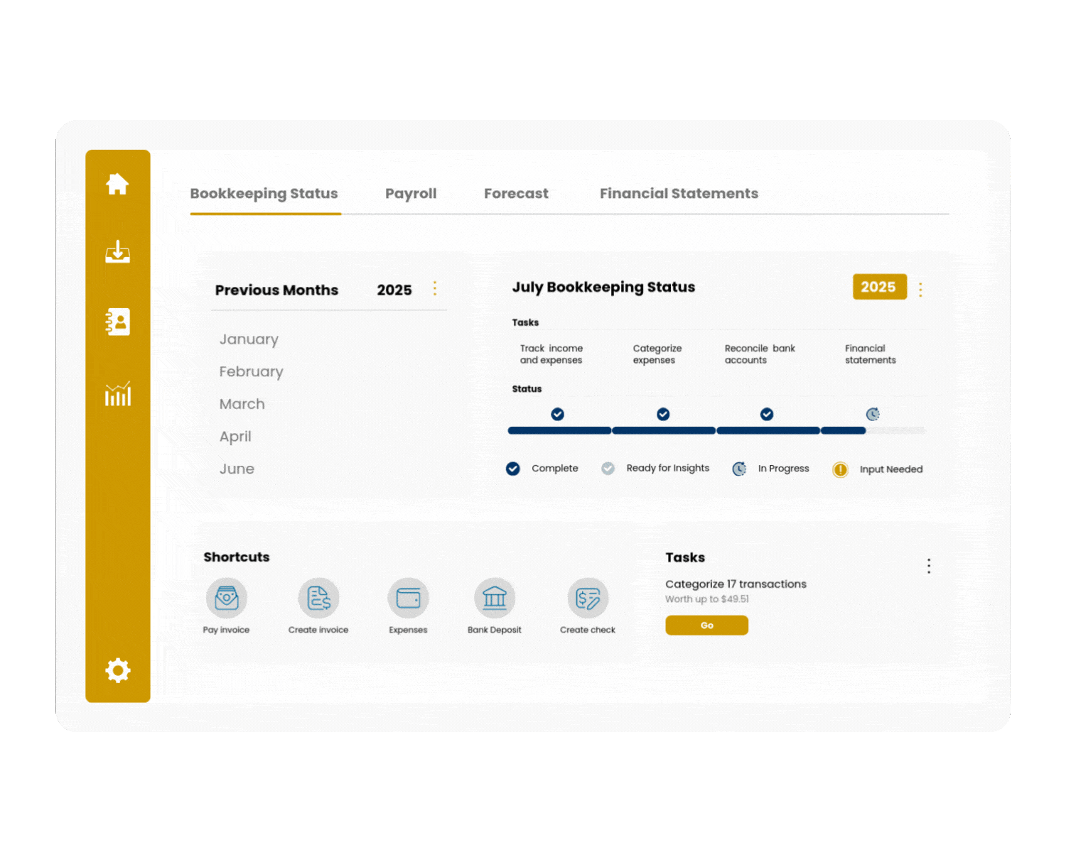 Online bookkeeping services for US small & mid-sized businesses.